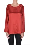 Maliparmi Silk Blouse In Red