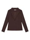 Maliparmi Single-button Notched-lapels Jacket In Brown