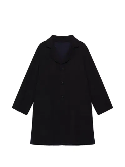 Maliparmi Single-breasted Coat In Black