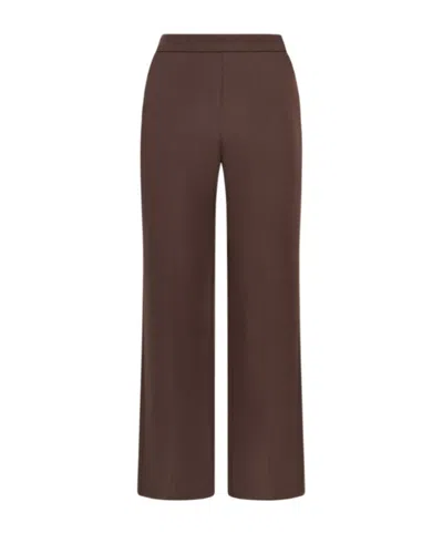 Maliparmi Sleek Matte Trouser In Brown
