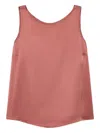 Maliparmi Sleeveless Satin Tank Top In Pink