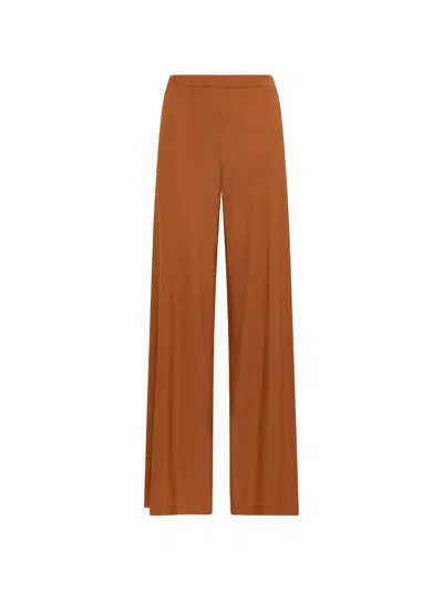 Maliparmi Soft Jersey Trousers In Brown