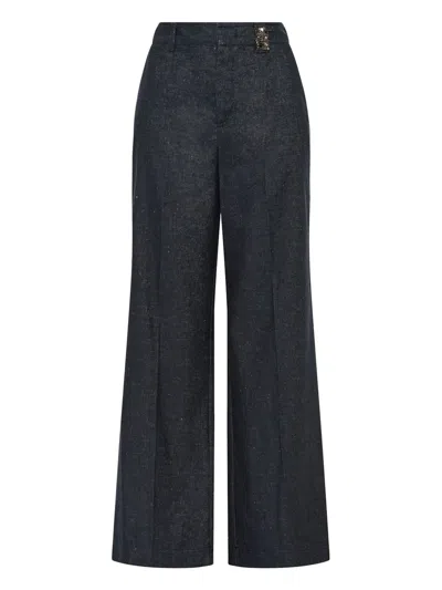 Maliparmi Belt-loop Casual Pants In Black