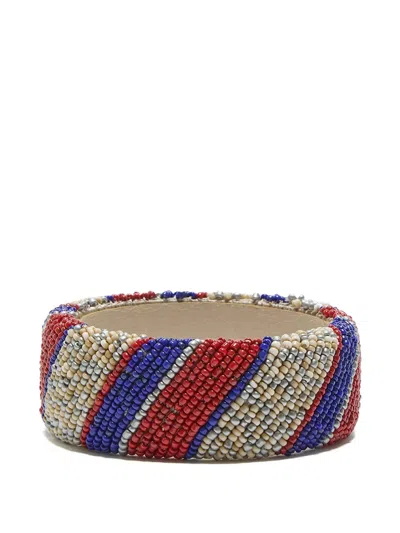 Maliparmi Striped Beaded Bracelet In Multi