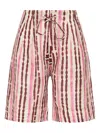 Maliparmi Striped Drawstring Shorts In Multi