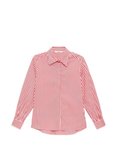 Maliparmi Striped Fleur Shirt In Red
