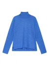 Maliparmi Striped Roll-neck Top In Blue