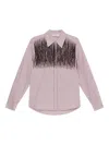 Maliparmi Striped Sequin-embellished Shirt In Red