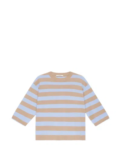 Maliparmi Striped T-shirt In Neutral