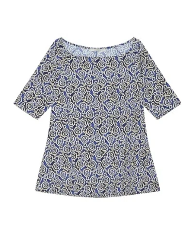 Maliparmi Summer Coral T-shirt In Blue