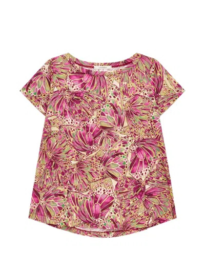 Maliparmi Summer Nomade Shell-patterned T-shirt In Pink