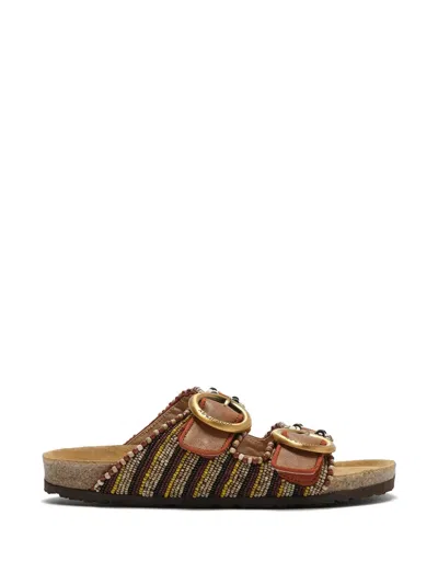 Maliparmi Summer Shell Sandals In Multi