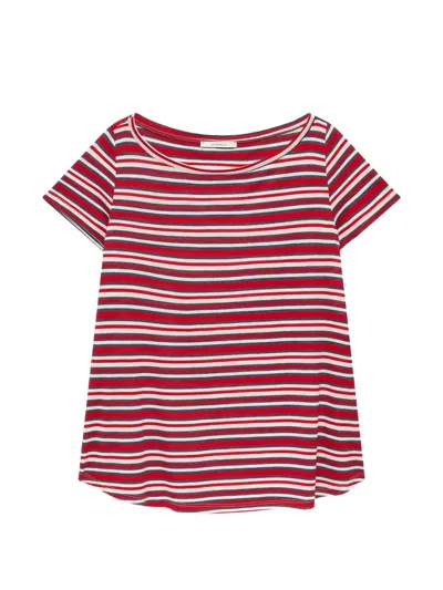 Maliparmi Summer Striped T-shirt In Red