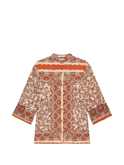 Maliparmi Sunset Paisley Embroidered Shirt In Multi