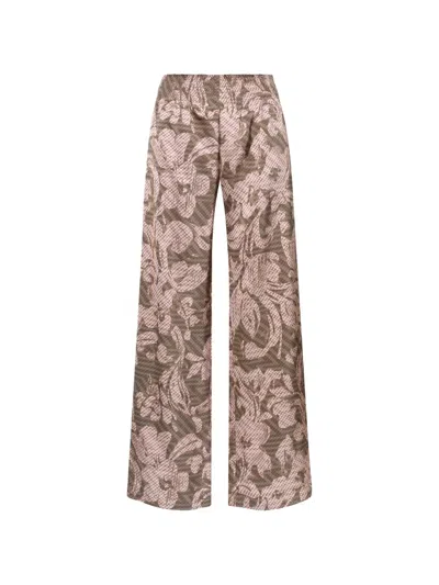 Maliparmi Sweet Foliage Trousers In Multi