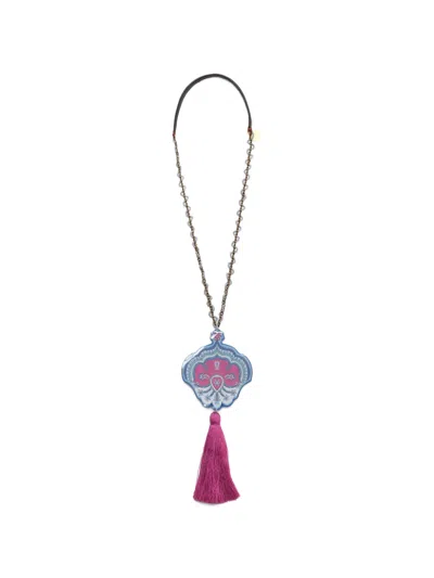 Maliparmi Tassel-detail Necklace In Purple