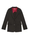 Maliparmi Three-button Jacket In Brown
