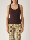 Maliparmi Top Soft Jersey Top-wear In Brown