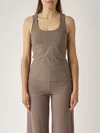Maliparmi Top Soft Jersey Top-wear In Gray