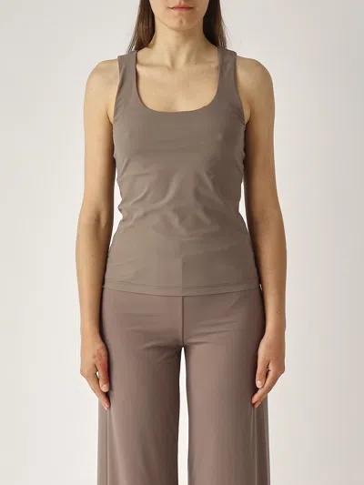 Maliparmi Top Soft Jersey Top-wear In Gray