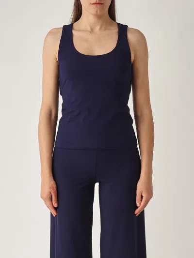 Maliparmi Top Soft Jersey Top-wear In Blue