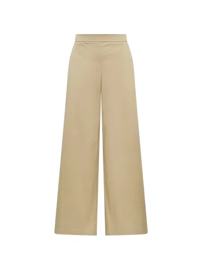 Maliparmi Topstitched Flared Trousers In Neutral