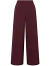 Maliparmi Wide-leg Trousers In Burgundy