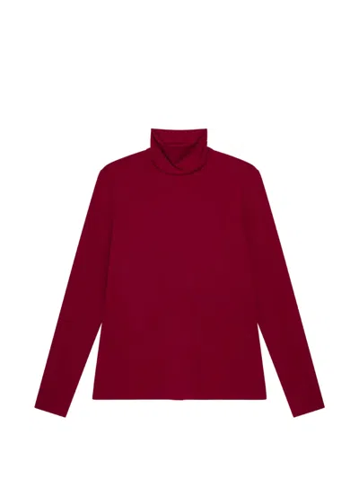 Maliparmi Turtleneck Long-sleeve T-shirt In Red