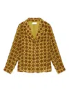 Maliparmi Velvet Patterned Jacket In Yellow
