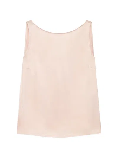 Maliparmi Viscose Sleeveless Top In Pink