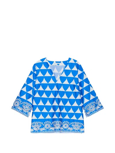 Maliparmi V-neck Blouse In Blue