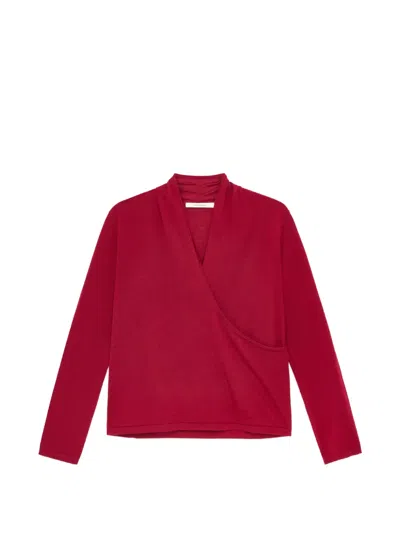 Maliparmi V-neck Sweater In Red