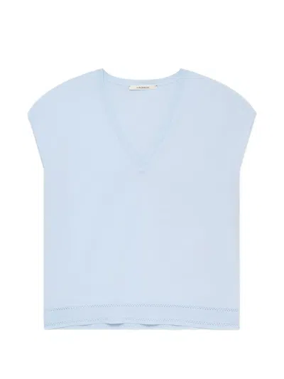 Maliparmi V-neck Top In Blue