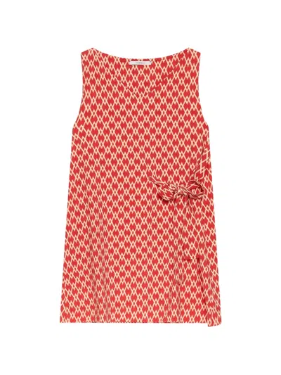 Maliparmi V-neck Top In Red