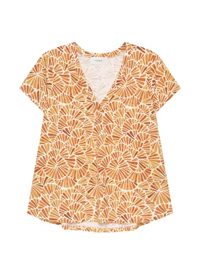 Maliparmi V-neck T-shirt In Yellow