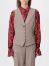 Maliparmi Waistcoat  Woman Color Dove Grey In Brown