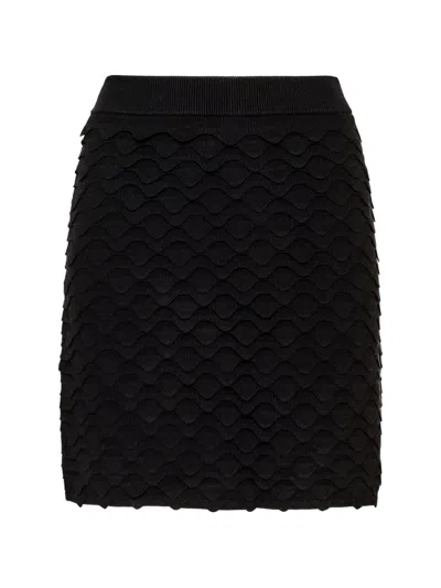 Maliparmi Winter Wave Mini Skirt In Black