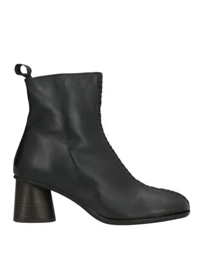Maliparmi Malìparmi Woman Ankle Boots Black Size 8 Leather In Multi
