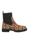 Maliparmi Malìparmi Woman Ankle Boots Camel Size 7 Leather In Beige