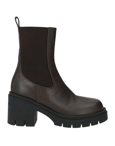 Maliparmi Malìparmi Woman Ankle Boots Dark Brown Size 6 Soft Leather