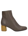 Maliparmi Ankle Boots In Khaki
