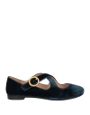 Maliparmi Malìparmi Woman Ballet Flats Navy Size 7 Textile Fibers