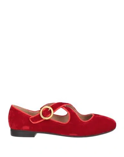 Maliparmi Malìparmi Woman Ballet Flats Red Size 8 Textile Fibers