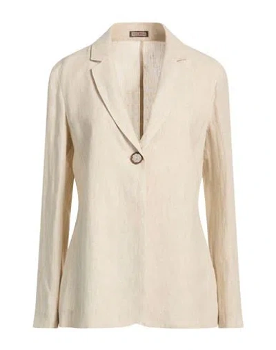 Maliparmi Malìparmi Woman Blazer Beige Size 6 Linen In Neutral