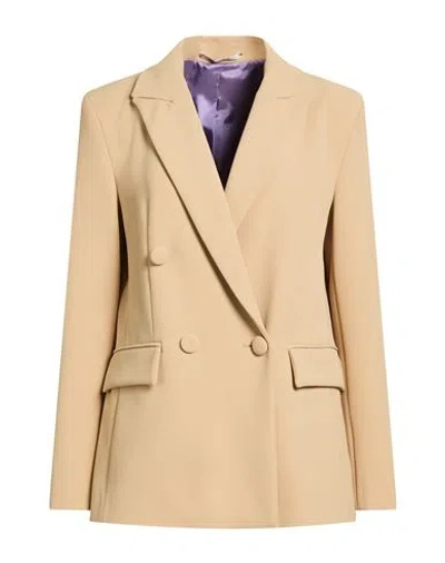 Maliparmi Malìparmi Woman Blazer Beige Size 6 Polyester, Elastane In Neutral