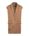 Maliparmi Malìparmi Woman Blazer Camel Size 8 Polyamide, Elastane In Beige