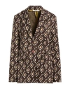 Maliparmi Malìparmi Woman Blazer Chocolate Brown Size 6 Polyamide, Elastane In Brown
