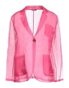 Maliparmi Malìparmi Woman Blazer Fuchsia Size 4 Cotton In Pink