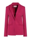 Maliparmi Malìparmi Woman Blazer Fuchsia Size 4 Viscose, Polyamide, Elastane In Red