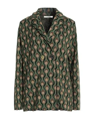 Maliparmi Malìparmi Woman Blazer Green Size S Viscose, Polyester, Lurex